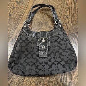 Vintage Coach Soho Lynn Signature Hobo Shoulder Bag Purse